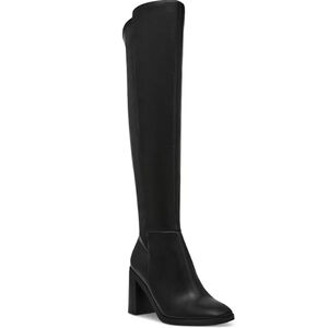 Dolce Vita Finnegan Over The Knee Equestrian Boots Black Block Heel 7 Riding NIB